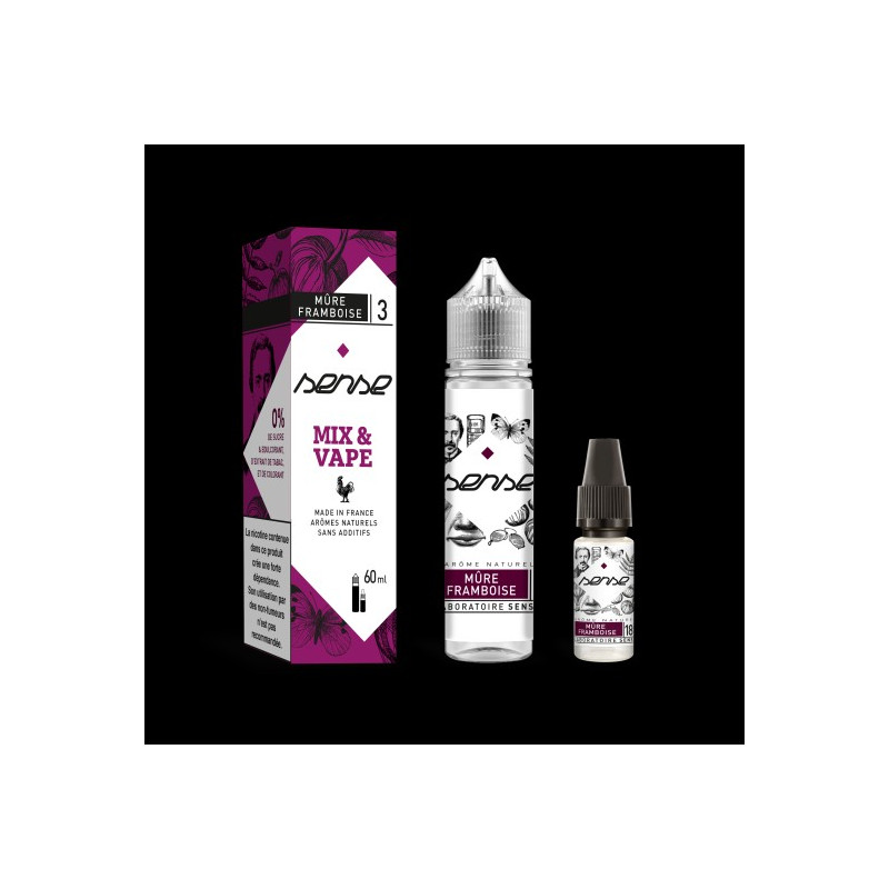 Mix & Vape Mûre Framboise - Laboratoire Sense